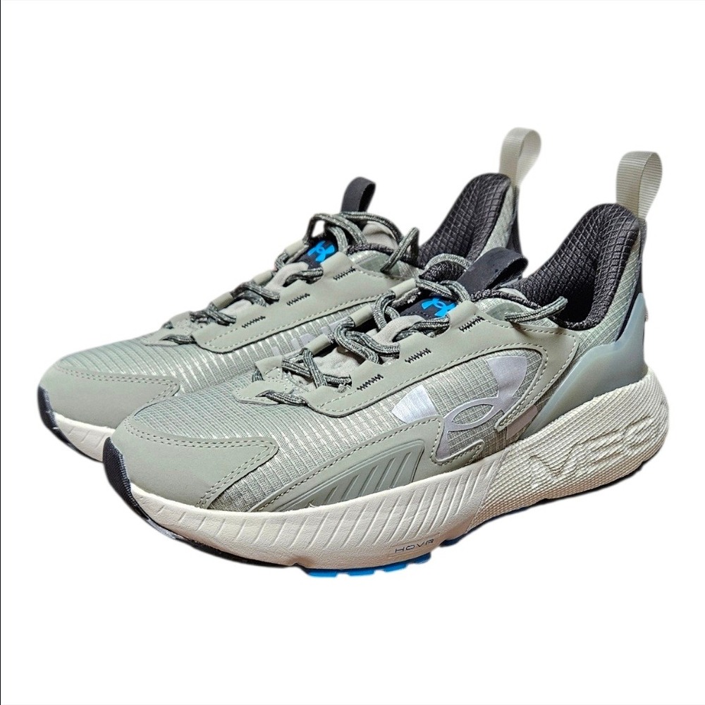 Under Armour HOVR Mega 2‎ Men's Running Shoes Gray Blue Size 8.5